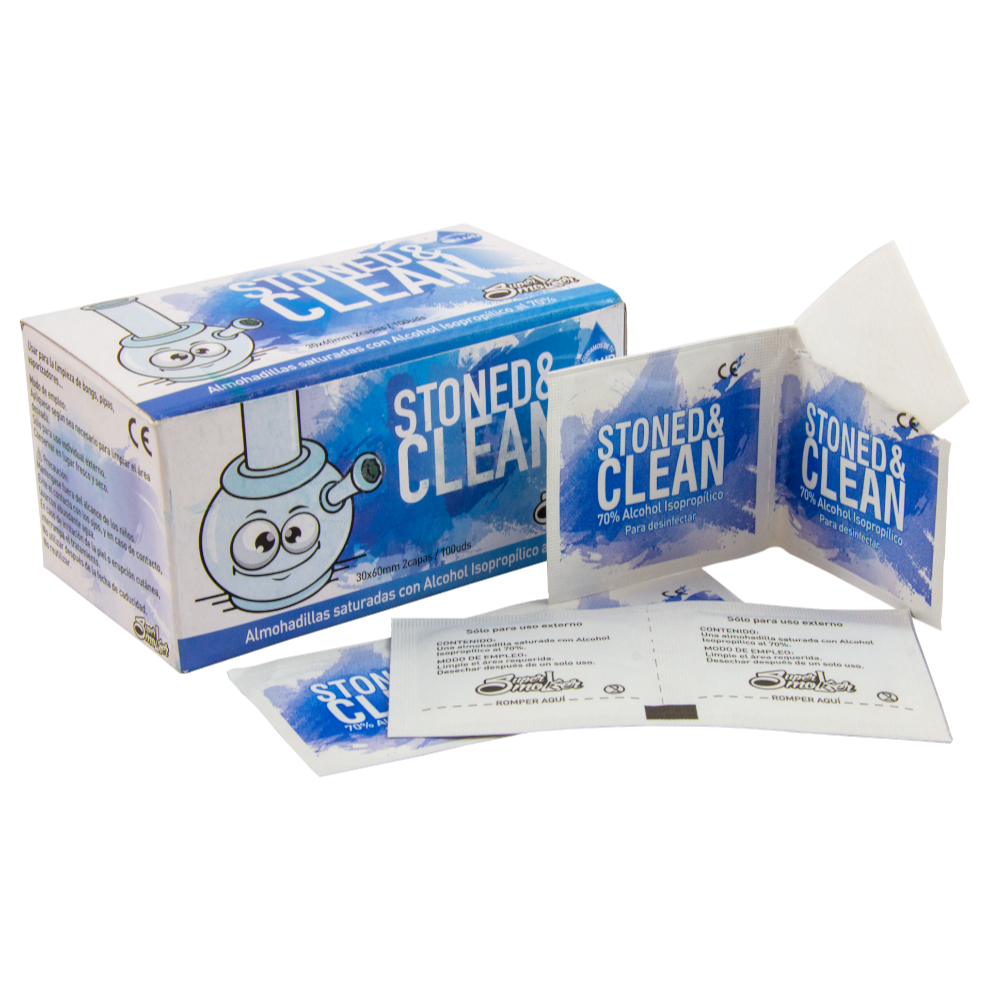[PBO.070-100U] Toallitas Stoned & Clean 100uds